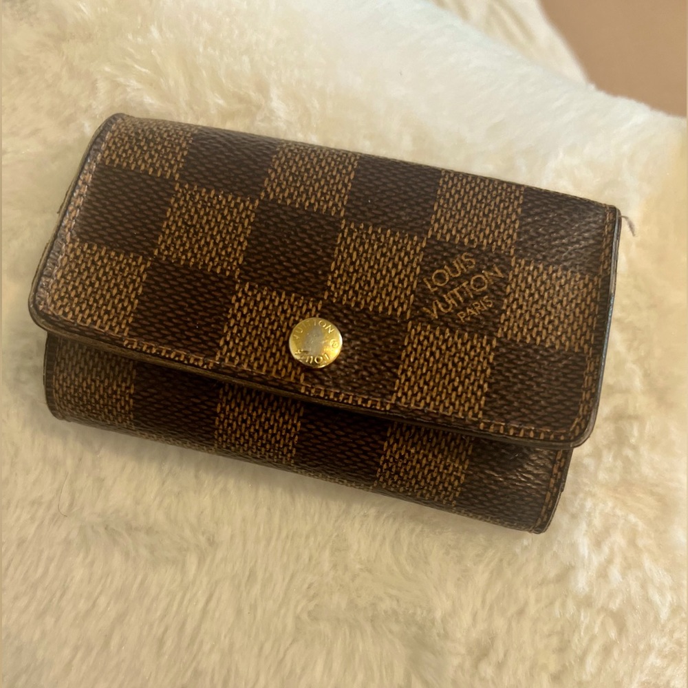 Authentic LV Damier Ebene Key Pouch